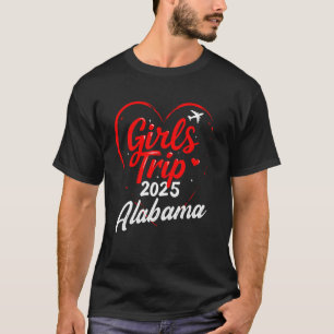 Camisetas Viagem de Meninas Alabama 2025 Fim de Se