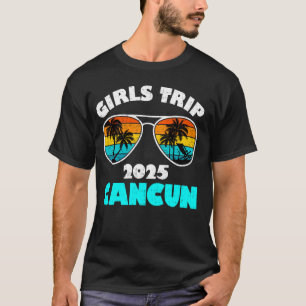 Camisetas Viagem de Meninas Cancun 2025 Fim de Sem