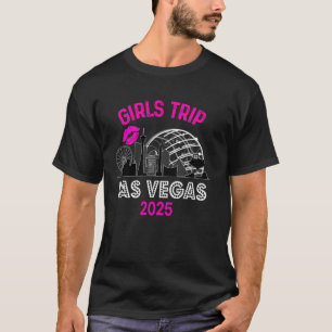 Camisetas Viagem de Meninas Las Vegas 2025 Anivers