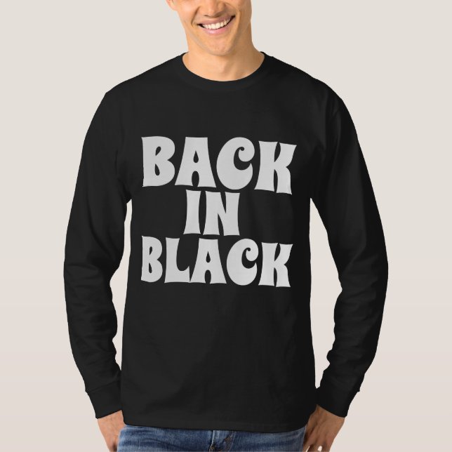 CAMISETAS VINTAGE BACK IN BLACK (Frente)