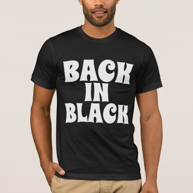 CAMISETAS VINTAGE BACK IN BLACK (Frente)