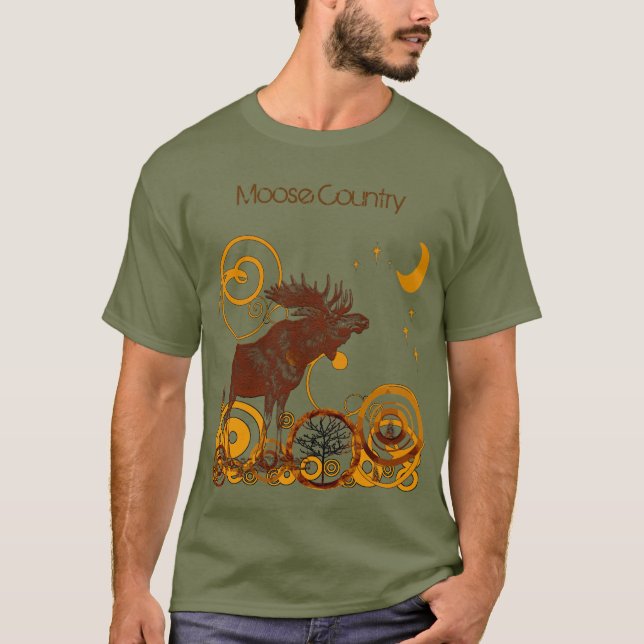 Camisetas Vintage Moose Country - (Frente)