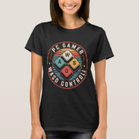 Camisetas WASD para Gamers de PC Teclado de Jogos