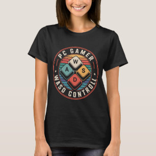 Camisetas WASD para Gamers de PC Teclado de Jogos