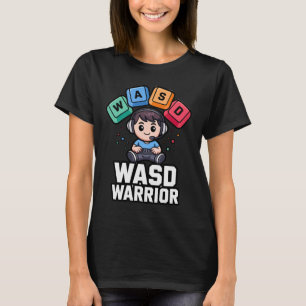Camisetas WASD Warrior PC Gamer para Jogos