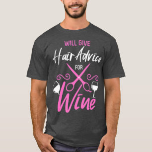 Camisola de cabelo Camisa Engraçada Penteada Vinho