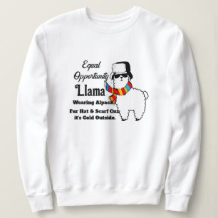 Camisola de Llama Fria - Moletom Divertido Feminin