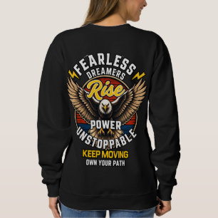 Camisola de Moletom Águia Sonhadores Sem Medo