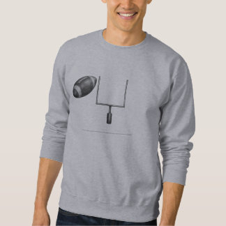 Camisola de Moletom com Esboço de Futebol e Baliza