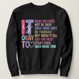 Camisola de Moletom Retro It's Okay Mental Health