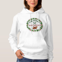 Camisola de Moletom Vegana “Sou Vegano, Não Ofereç