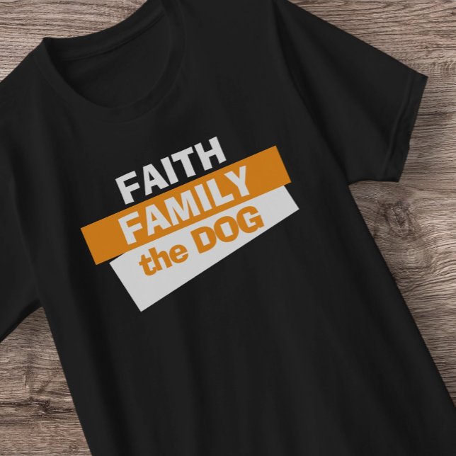 Camisola de Pet T-Shirt da Família Faith Dog Lover (Criador carregado)
