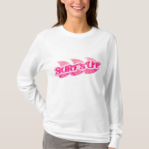 Camisola ou t-shirt rosa Surf's Up para meninas on