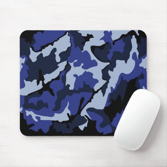 Camo Azul, Mousepad (Com mouse)
