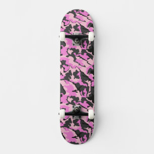 Camo cor-de-rosa, skate do ¾ 7"