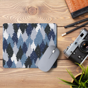 Camo da Floresta Azul   Camo Forest Mousepad