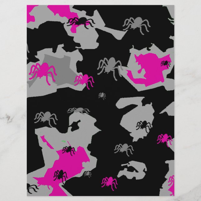 Camo de aranha rosa (Frente)