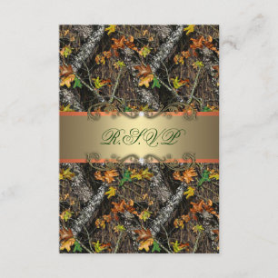 Camo formal que Wedding cartões de RSVP