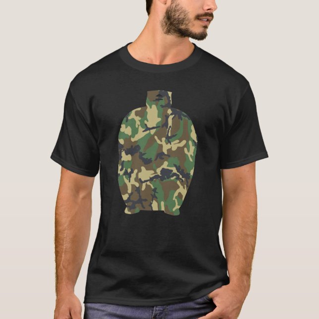  Camo Kamado CHURRASCO Gift Camisa Militar (Frente)