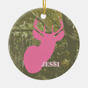 Camo & ornamento personalizado dos cervos cabeça