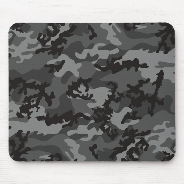 Camo preto feito sob encomenda Mousepad (Frente)