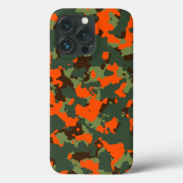 Camo Verde com Laranja Cinza de Segurança (Verso)
