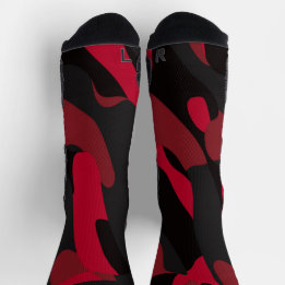 camo vermelho e preto