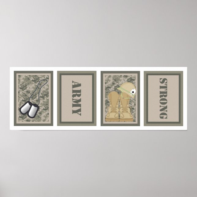 Camoflauge de quatro Impressões de arte de enferma (Frente)