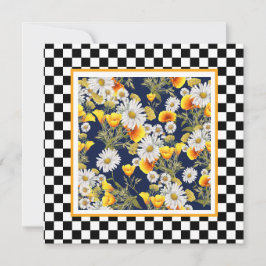 Camomiles Poppies e Checkerboard