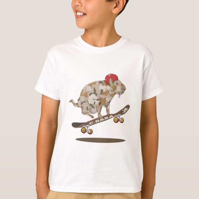 Camouflage Capybara T-Shirt (Frente)