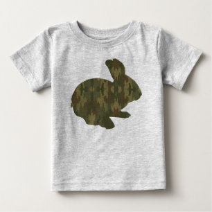 Camouflage Silhout Camisa Coelheira da Páscoa