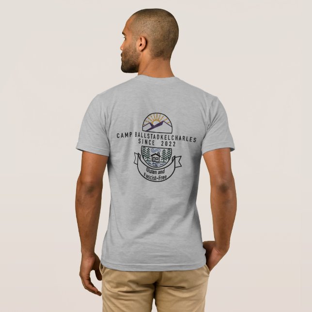 Camp Ballstadkelcharles sem nome T-Shirt (Parte Traseira Completa)