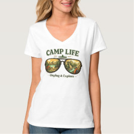 Camp Life Feels Right – Summer Women’s T-Shirt USA