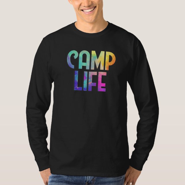 Camp Life Tie Morre Summer Top Para Meninas De Ver (Frente)