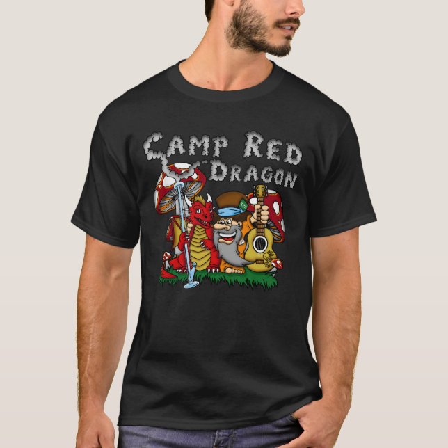 Camp Red Dragon 2025 B.A.T. Black D/S T-Shirt (Frente)