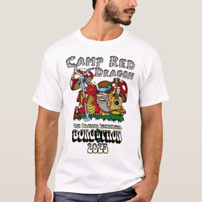 Camp Red Dragon 2025 B.A.T. Camp Basic T-Shirt (Frente)