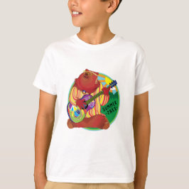 Camp T-Shirt Cantando Urso Personalizado