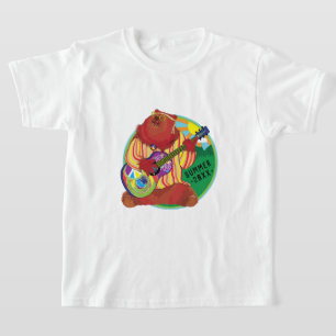 Camp T-Shirt Cantando Urso Personalizado