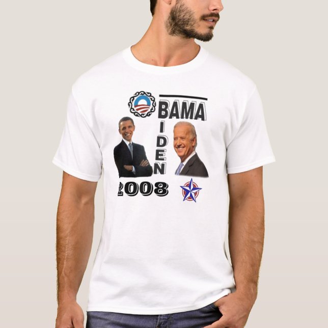 Campanha de Obama Biden - Camisa dos Homens (Frente)