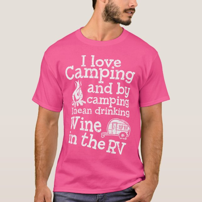 Campanha Engraçada Camisa De Vinho Rv Trailer Vaca (Frente)