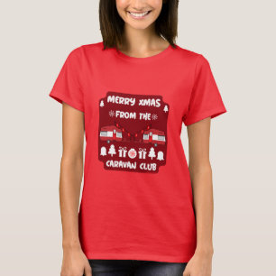 Campanha Feliz de Natal Caravan Camping T-Shirt