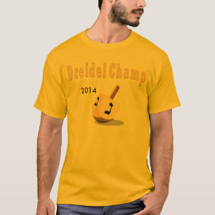 CAMPEÃO DE HANUKKAH DREIDEL CAMISA DE 2014 T