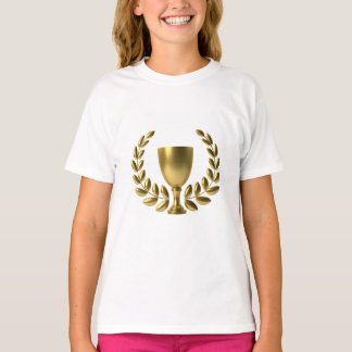 Campeão de Meninas - Camisa de Capa Longa Branca