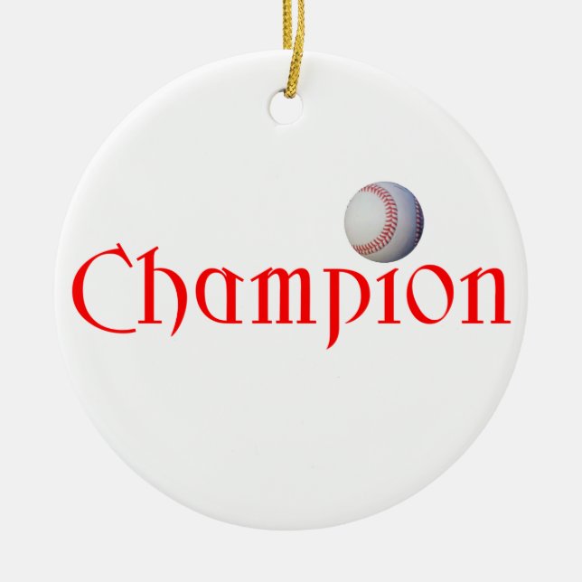 CAMPEÃO DO BASEBOL - ENFEITES DE NATAL (Frente)
