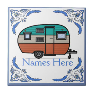 Camper,Adicionar Azulejo de texto, Olhar holandês,