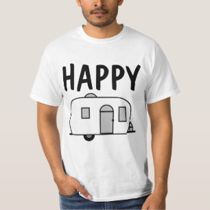 Camper T-Shirts felizes, CAMPING