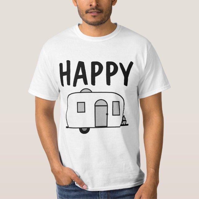 Camper T-Shirts felizes, CAMPING (Frente)