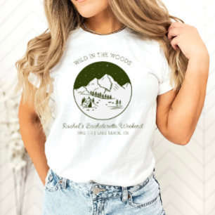 Camping Bachelorette Personalizado T-Shirt