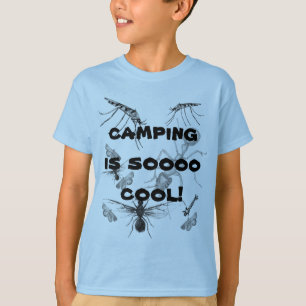 Camping engraçado é Insetos Legal Kids T-shirt