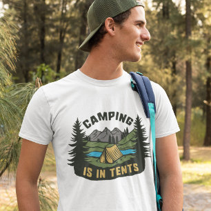 Camping Está Em T-Shirt